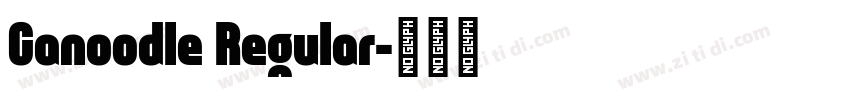 Canoodle Regular字体转换
